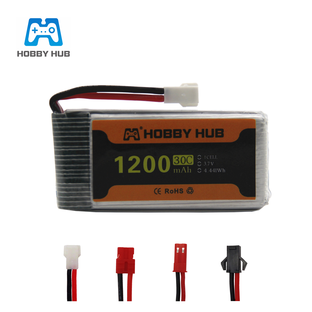 Rc Hobby Airplanes - 3.7V 1200mAh 30C Lipo Battery for