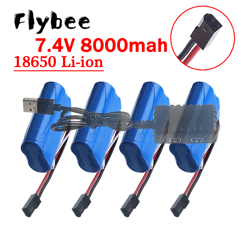 Rc Hobby Rc - (5500 Plug) 18650 7.4V 8000Mah Battery,
