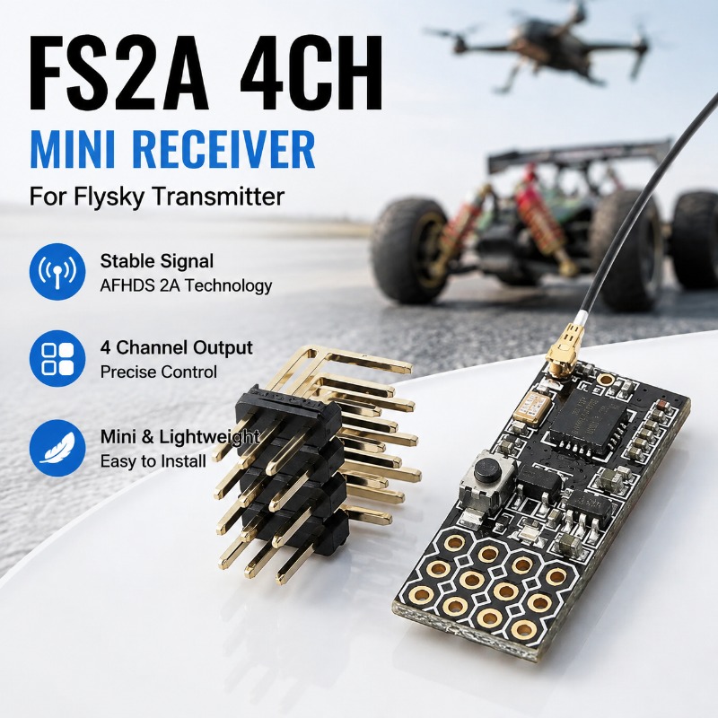 Rc Hobby Rc - FS FS2A-4CH 4 Channel PWM Receiver