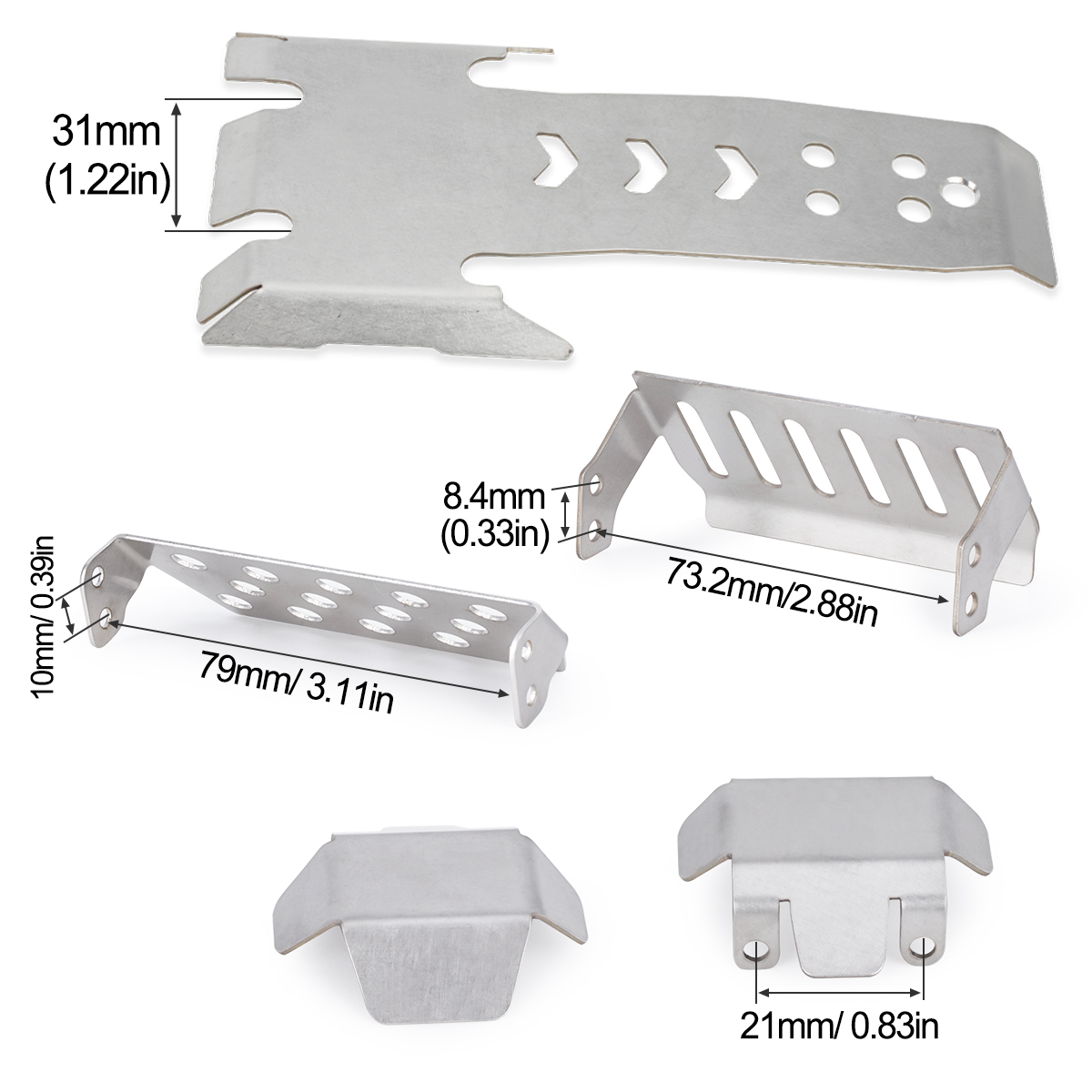 Stainless Steel Axle Protector - Rc Hobby Crawler ulasan dan harga