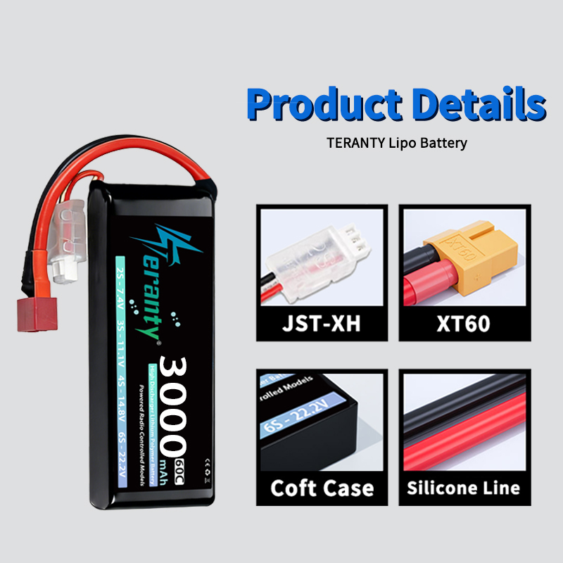 TERANTY 2S 3000mAh Lipo Batter - Rc Hobby Airplanes ulasan dan harga