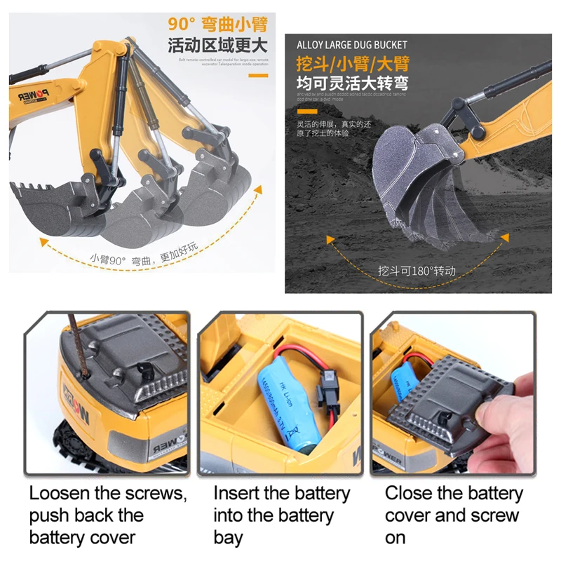 RC Excavator 2.4Ghz 6 Channel  - Rc Hobby Excavator ulasan dan harga