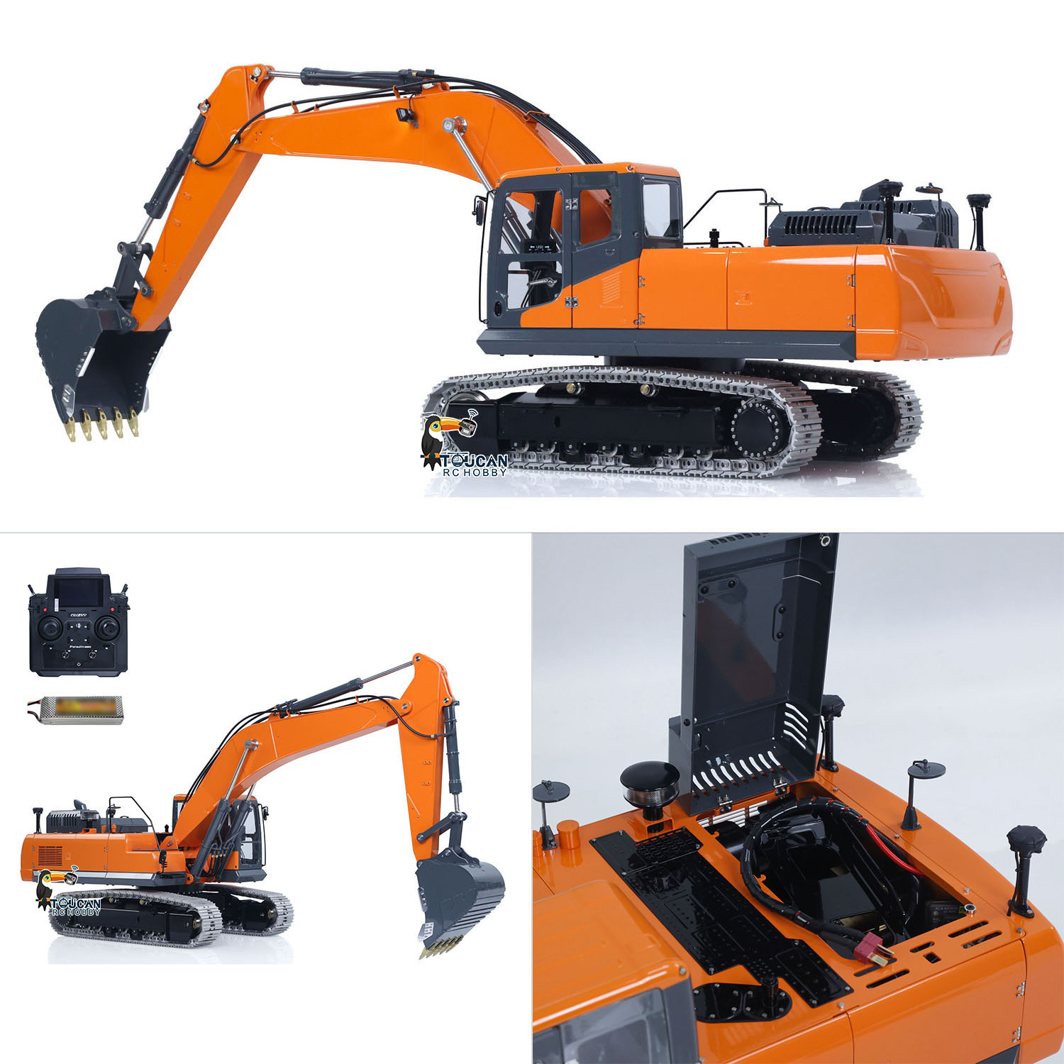 DX350LC LESU 1/14 RC Hydraulic - Rc Hobby Excavator ulasan dan harga