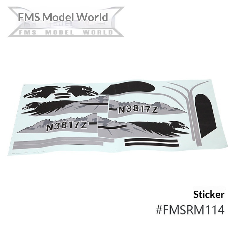 FMS RC Plane Decals For 1700mm - Rc Hobby Airplanes ulasan dan harga