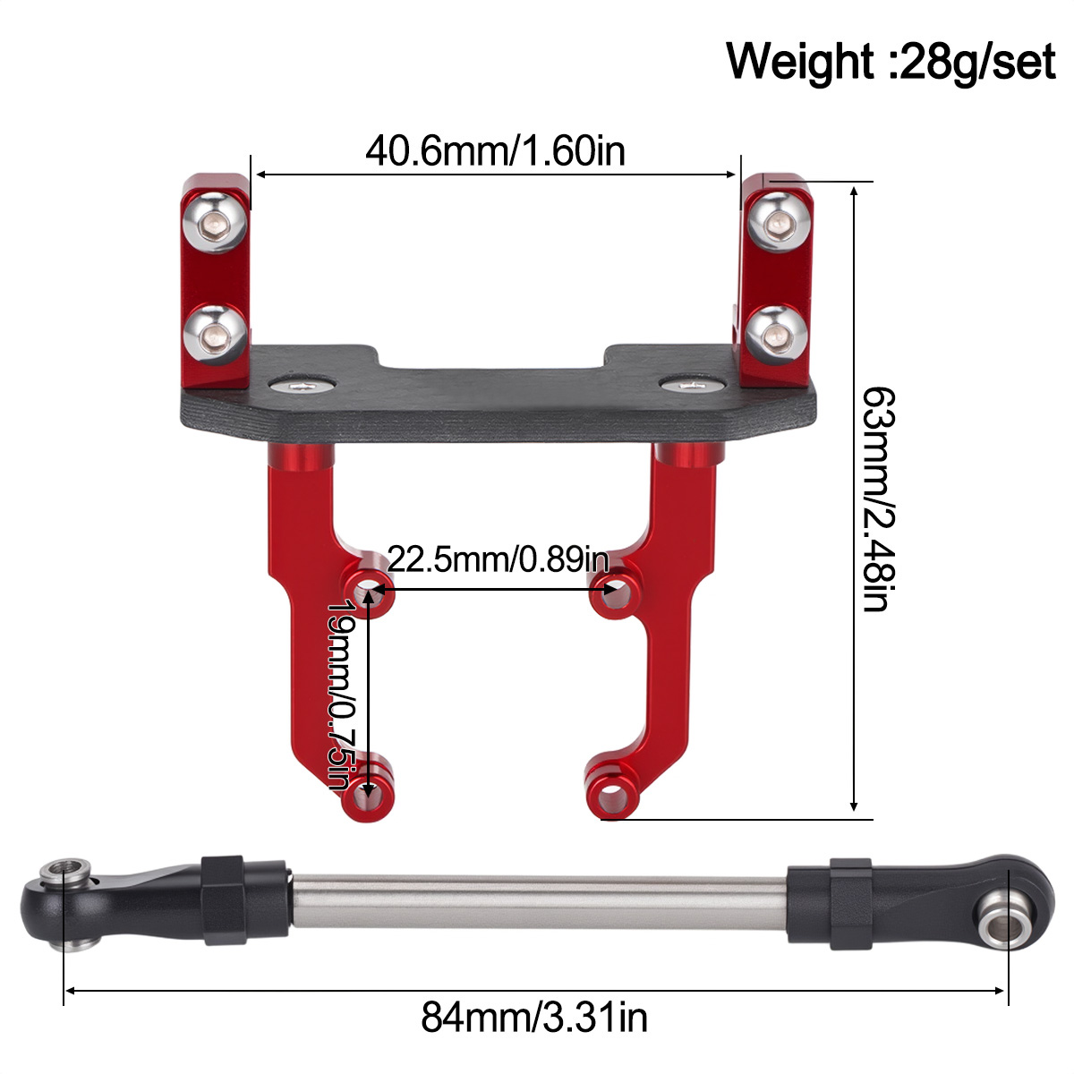 Aluminum Alloy Servo Mount Bas - Rc Hobby Crawler ulasan dan harga