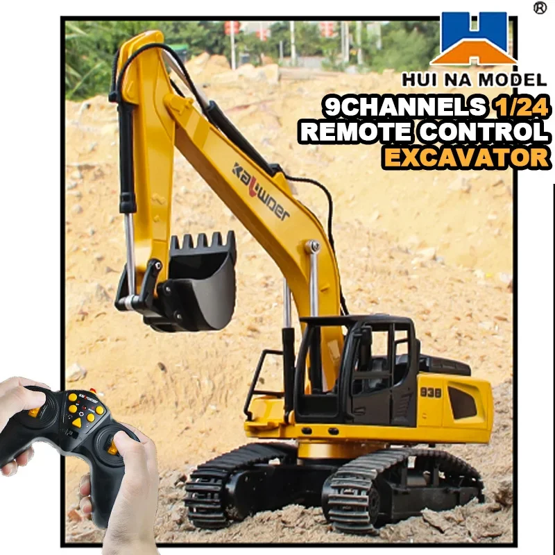 Huina Rc Excavator 1/24 9Ch Re - Rc Hobby Excavator ulasan dan harga