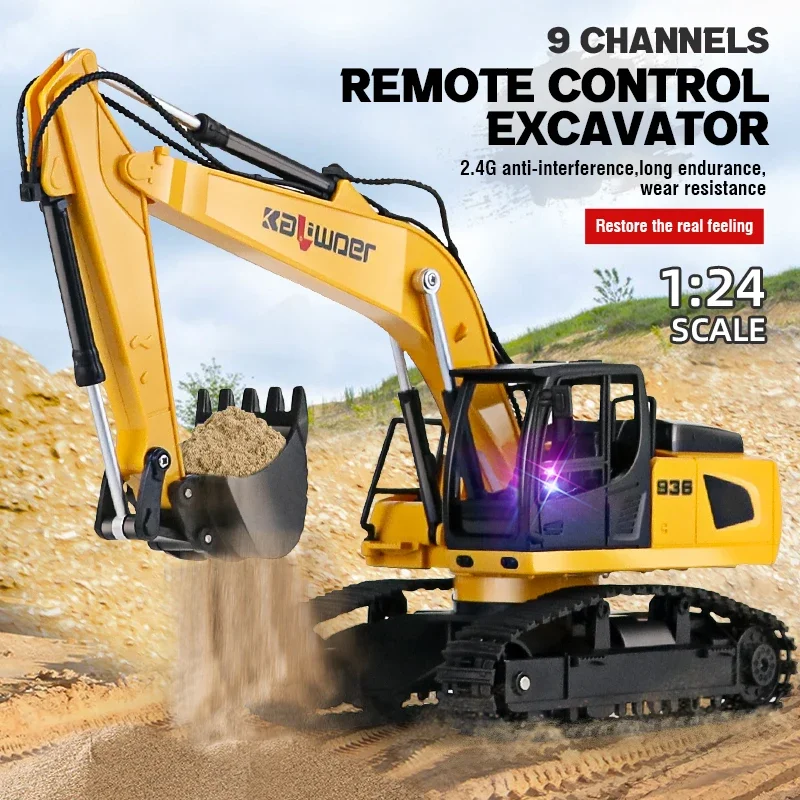 Huina Rc Excavator 1/24 9Ch Re - Rc Hobby Excavator ulasan dan harga