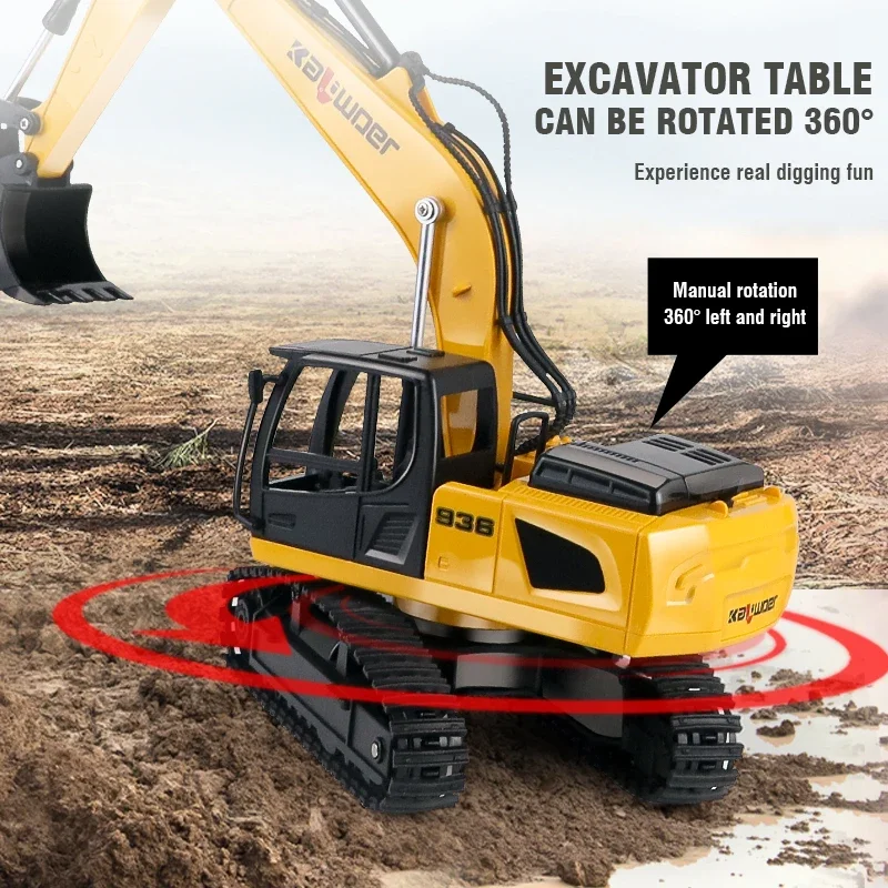 Huina Rc Excavator 1/24 9Ch Re - Rc Hobby Excavator ulasan dan harga
