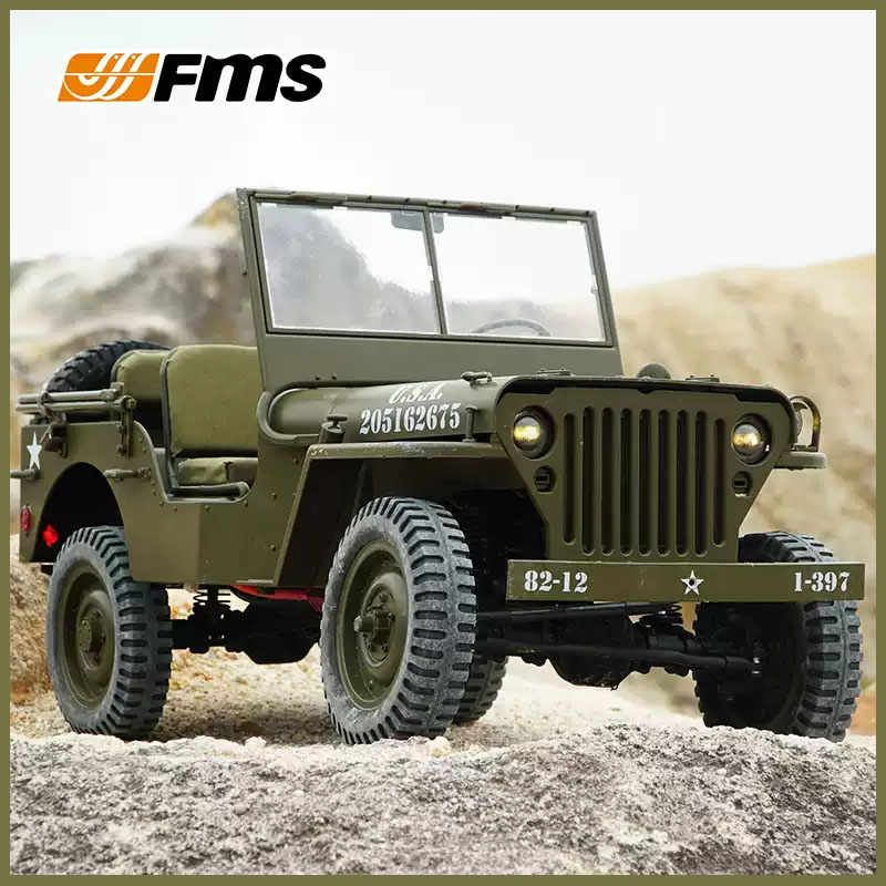 FMS 1/6 Climber 1941 Willys MB - Rc Hobby Crawler ulasan dan harga