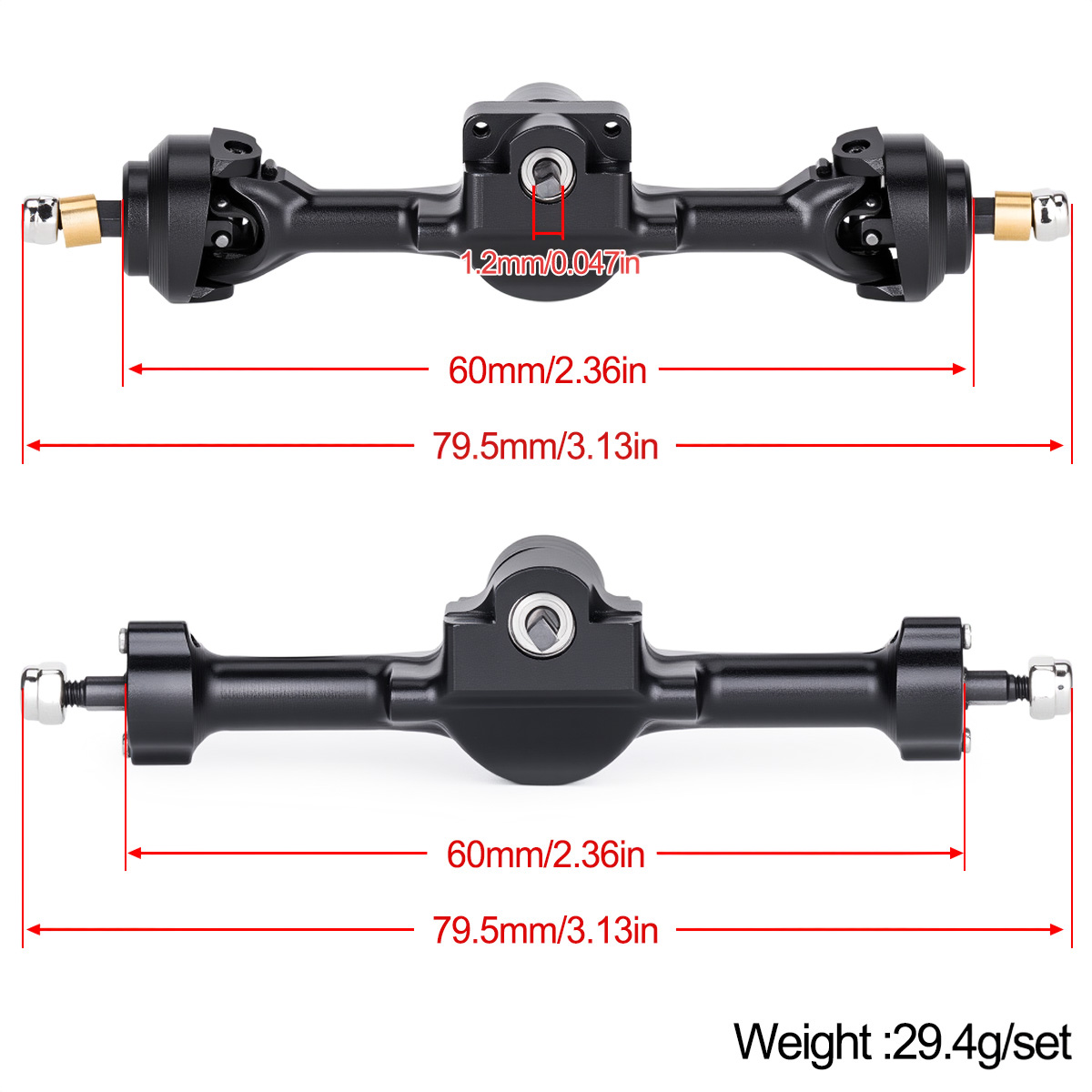 Aluminum Alloy Complete Front  - Rc Hobby Crawler ulasan dan harga