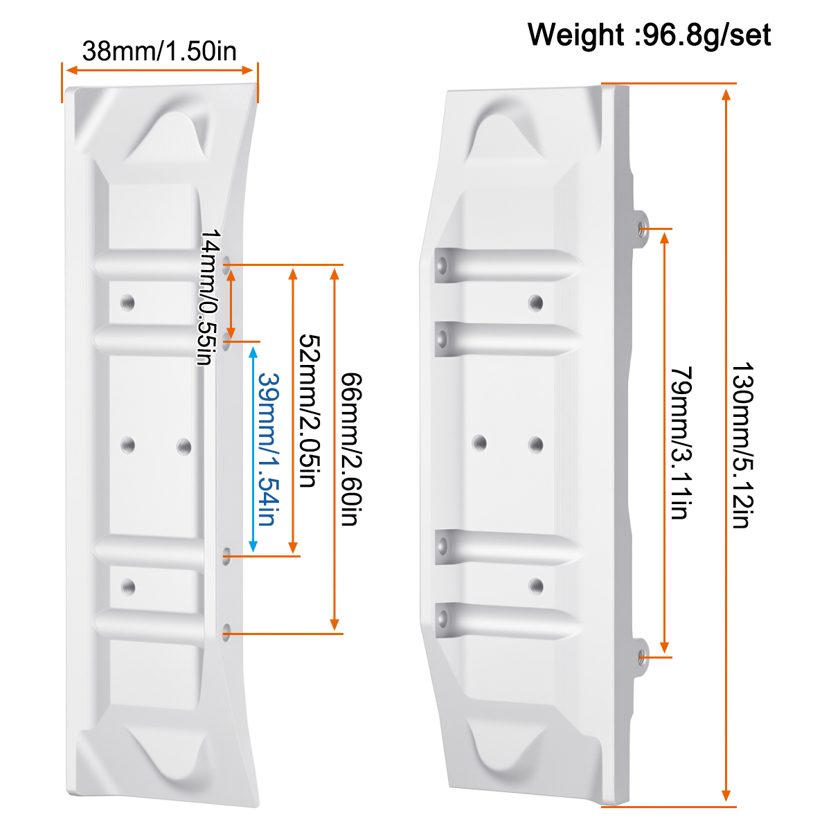 Aluminum Side Pedal for Vanqui - Rc Hobby Crawler ulasan dan harga